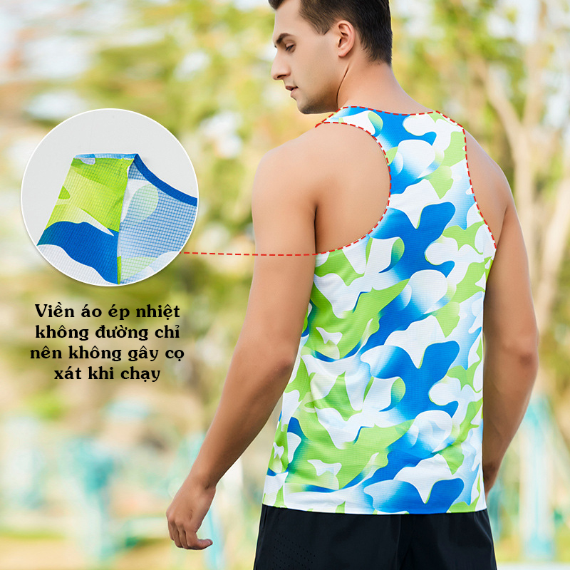 Áo chạy Marathon BX23103 siêu nhẹ,mềm mịn,thoáng khí