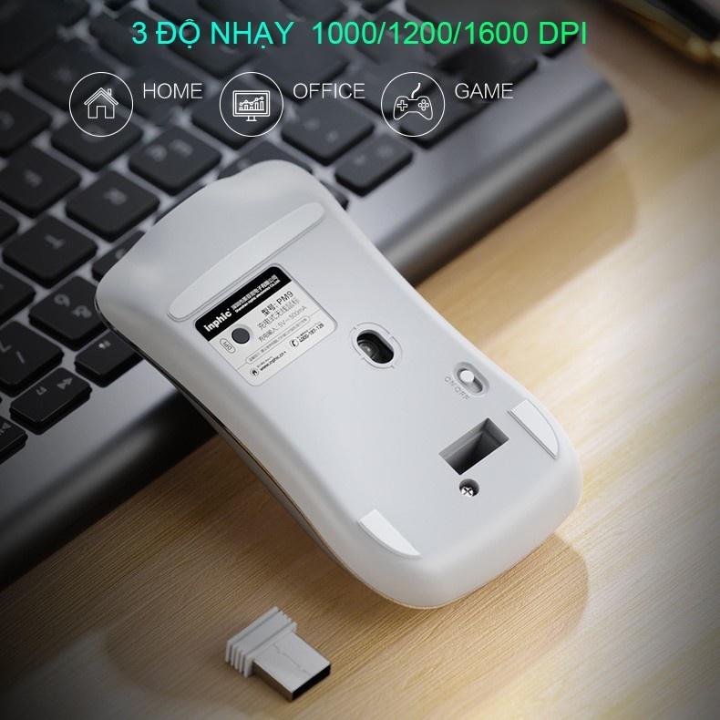 Chuột không dây Bluetooth pin sạc Inphic PM9BS - sử dụng cho Macbook, Windows - Hàng Nhập Khẩu