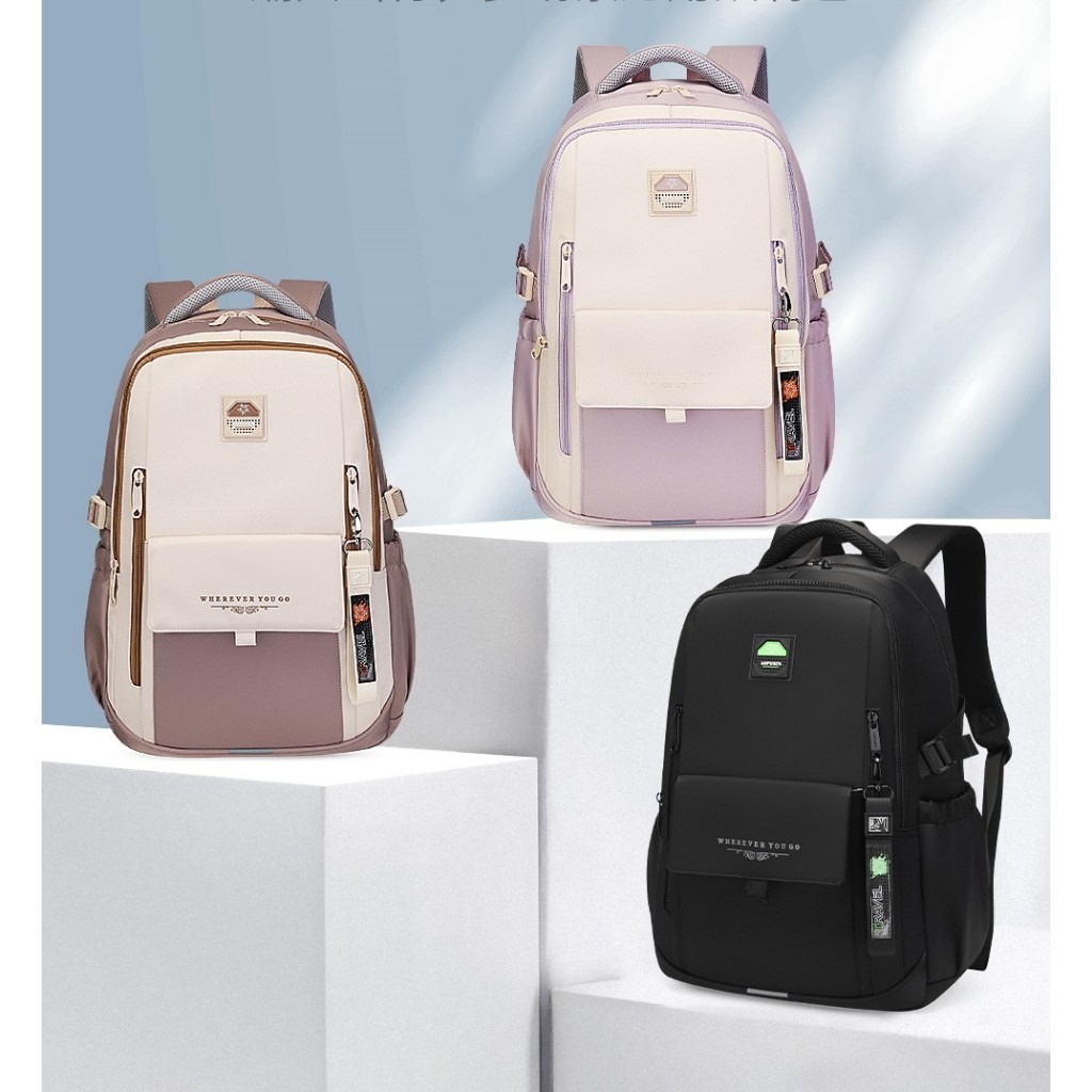 Balo Học Sinh Cấp 1 AOPUSEN 10404 – Cặp Sách Siêu Nhẹ Chống Thấm Nước, Thời Trang Dễ Thương Cho Bé