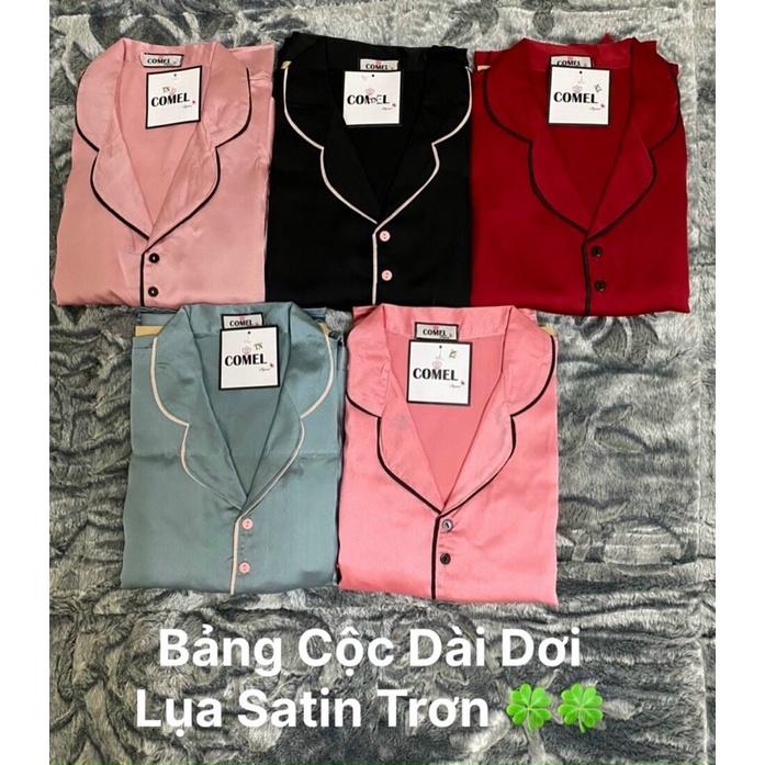Đồ ngủ Lụa Satin trơn nhiều màu, mềm mịn, thoáng mát