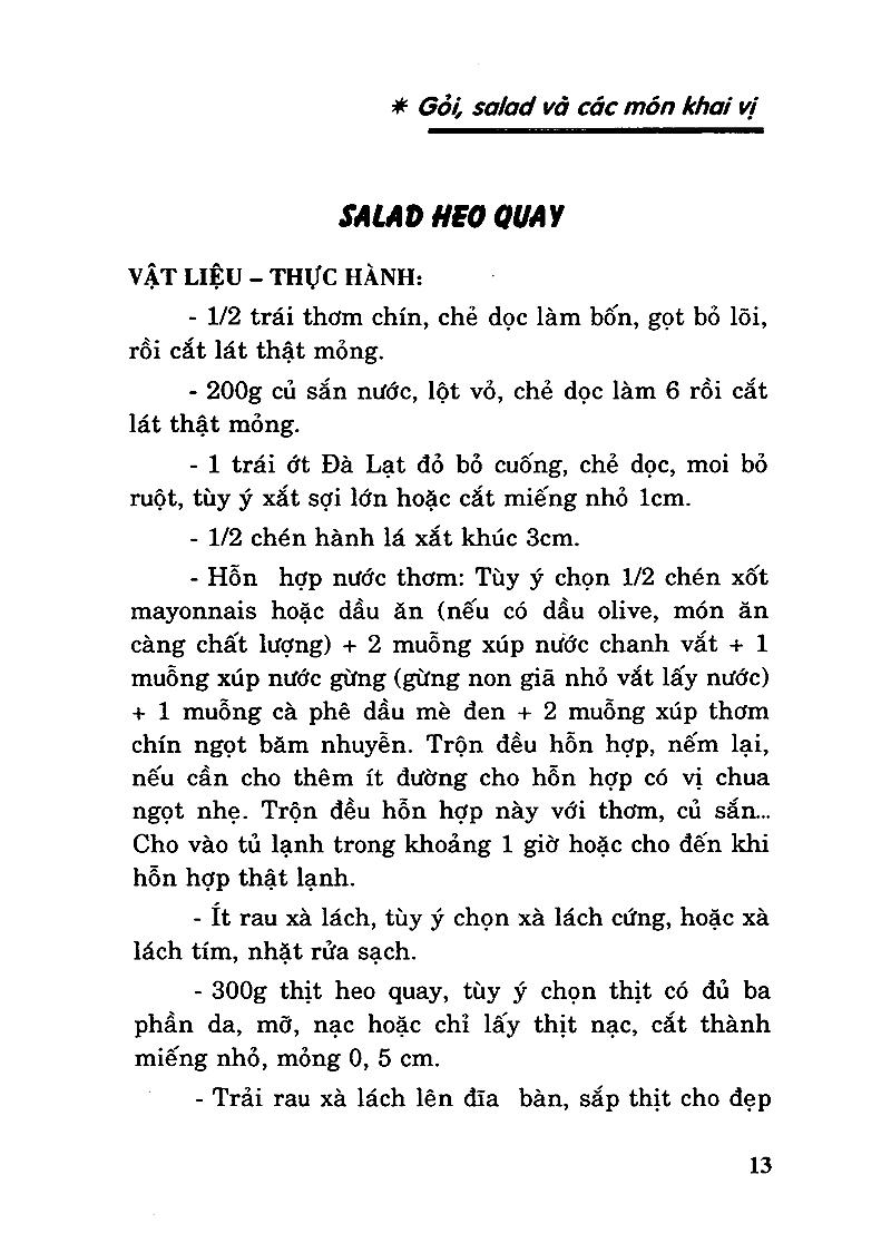 Gỏi, Salad Và Các Món Khai Vị
