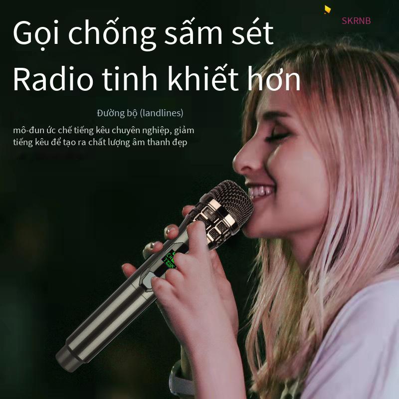 Đặc biệt VHF karaoke gia đình một cho hai micrô âm thanh ngoài trời sân khấu vuông KTV phát sóng trực tiếp với hàng hóa micrô không dây