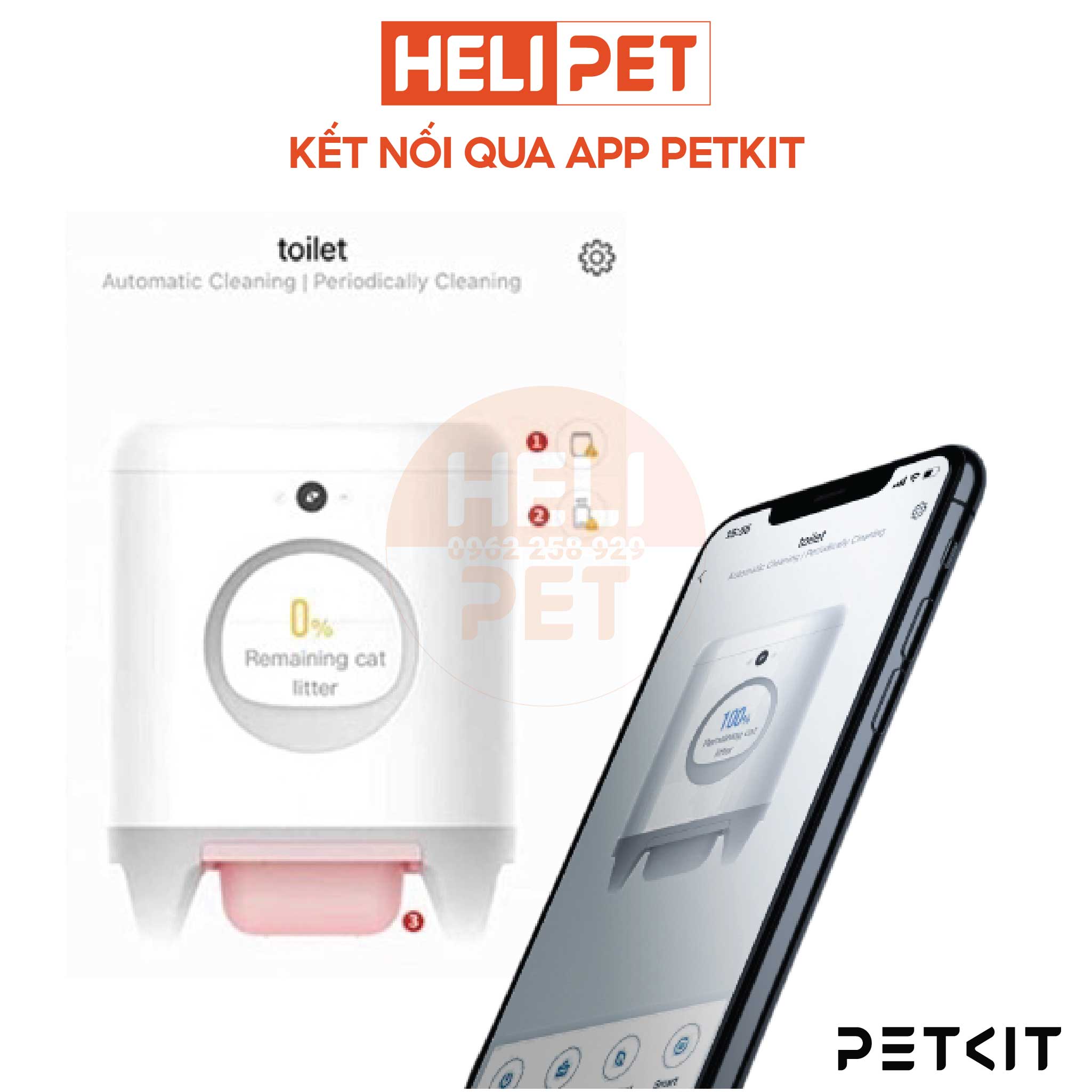 Máy Vệ Sinh, Dọn Phân Mèo Tự Động PETKIT PURA X 2024 - HeLiPet