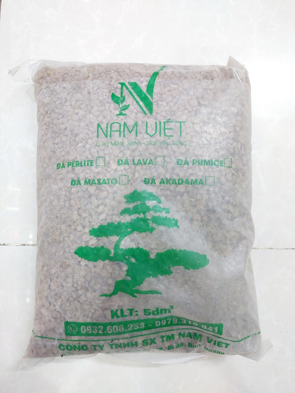 Hình ảnh Đá Pumice 3-6mm trồng sen đá Nam Việt 5dm3 – Đá bọt size nhỏ chuyên trồng sen đá, xương rồng và các loại cây mọng