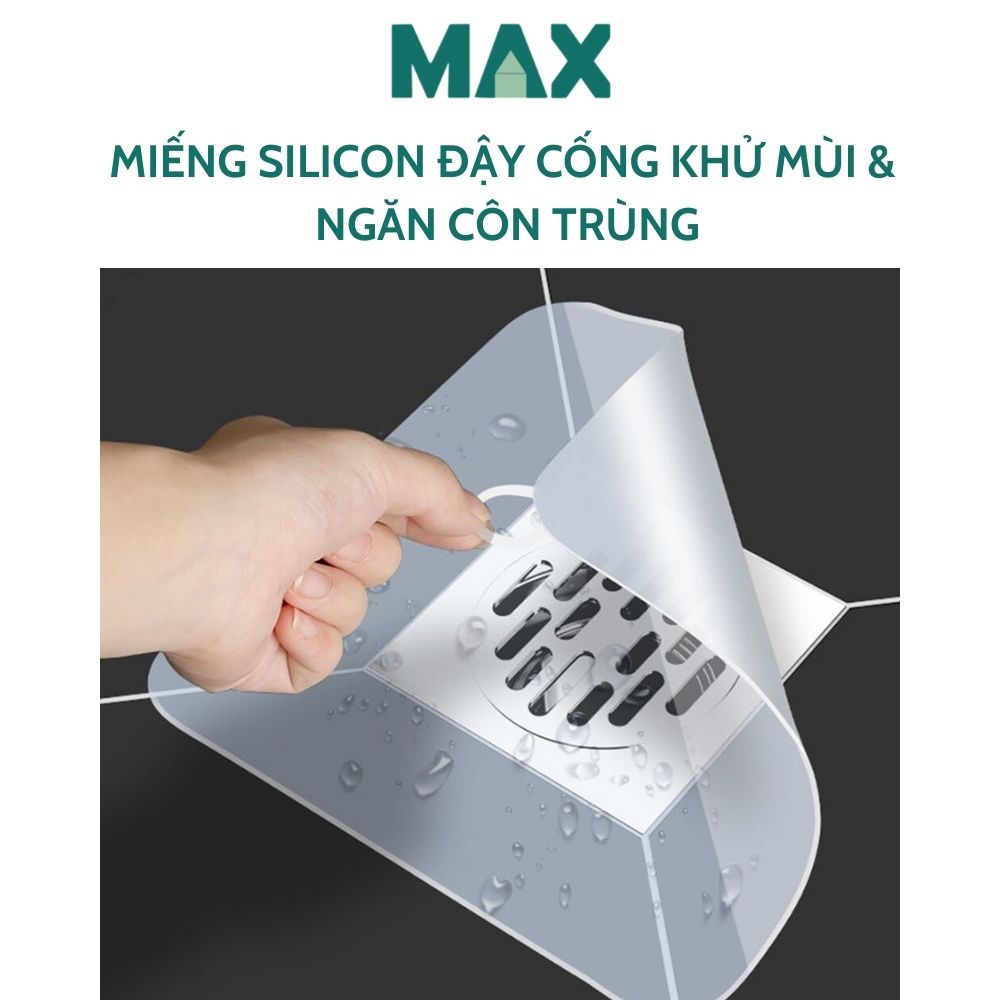 Miếng silicon khử mùi cống thoát nước, ngăn mùi hôi hoàn toàn, ngăn côn trùng bò từ dưới cống lên