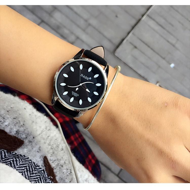 Đồng hồ nữ DADE dây da nổi NH1150