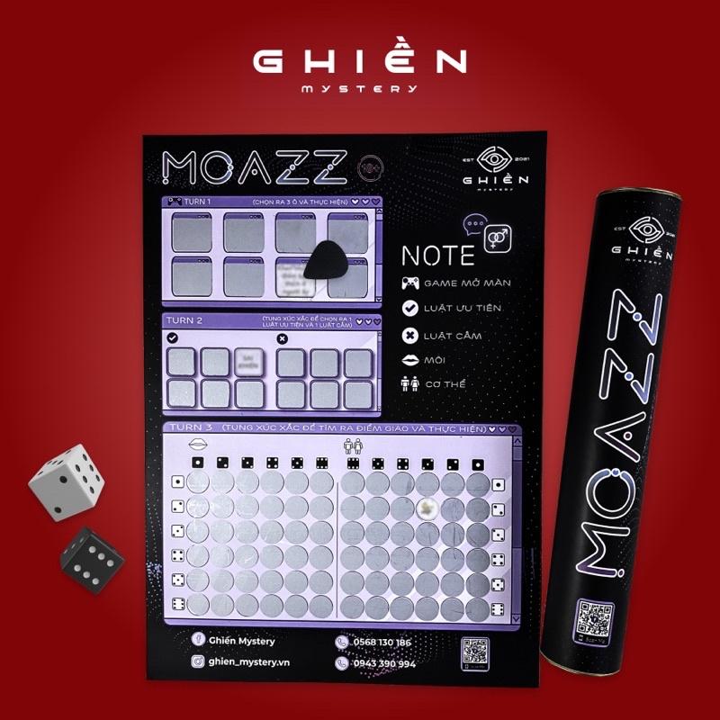 Bảng game &quot;MOAZZ&quot; - Drinking game dành cho cặp đôi siêu hot, đưa mối quan hệ lên một tầm cao mới | Ghiền Mystery