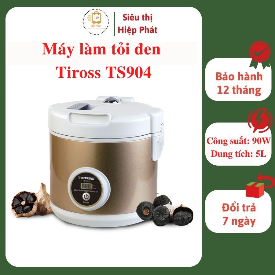 Nồi Làm Tỏi Đen Tiross TS904 Dung Tích 5L Bảng Điều Khiển Điện Tử, Nồi Nấu Tỏi Đen Công Suất Lớn, Tỉ Lệ Thành Công 99% - Hàng chính hãng