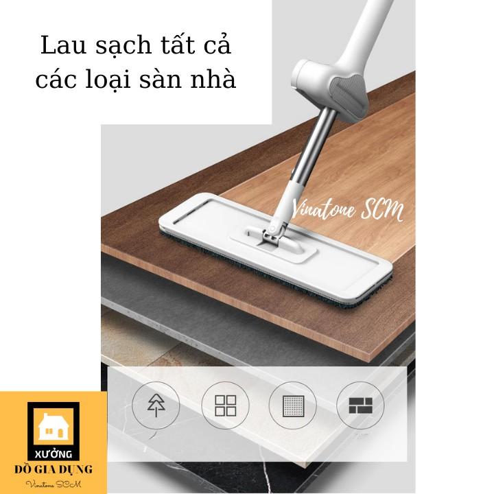 Cây lau nhà tự vắt đầu xoay 360* tiện lợi vệ sinh nhà cửa