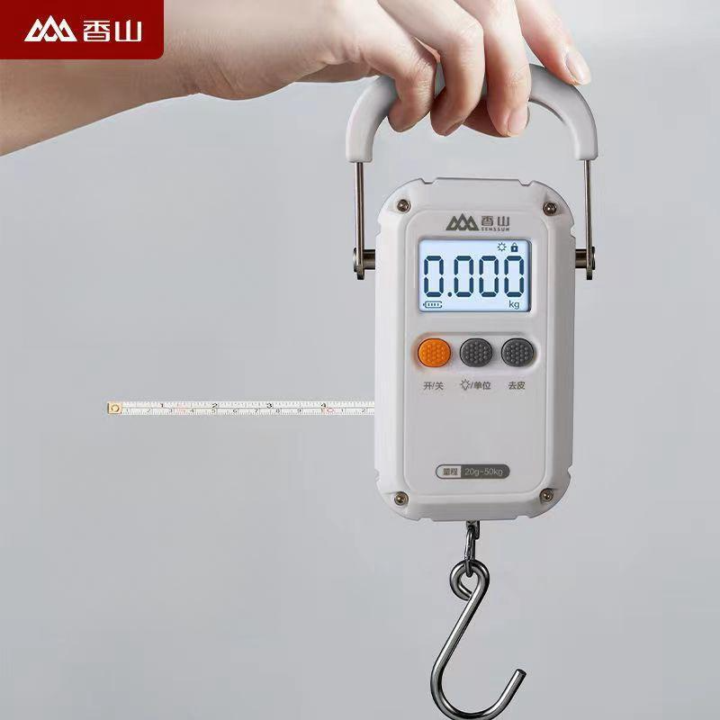 Cân di động điện tử Xiaomi Senssun 50kg cân chuyển đổi nhiều đơn vị với màn hình nền lcd Được xây dựng trong thước dây 1,5 mét