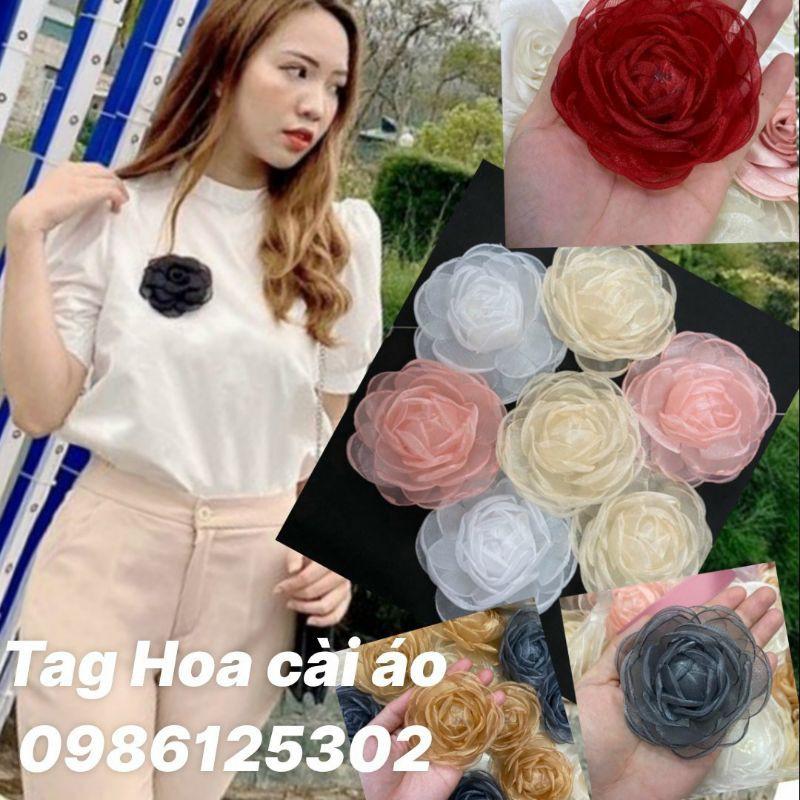 Hoa cài áo handmade ️ Tag hoa cài áo có ghim cài ở sau