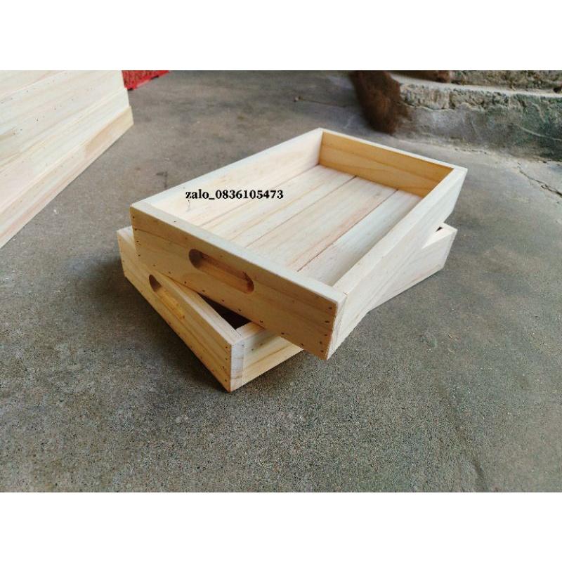 Khay gỗ 30×20×5 đặt riêng