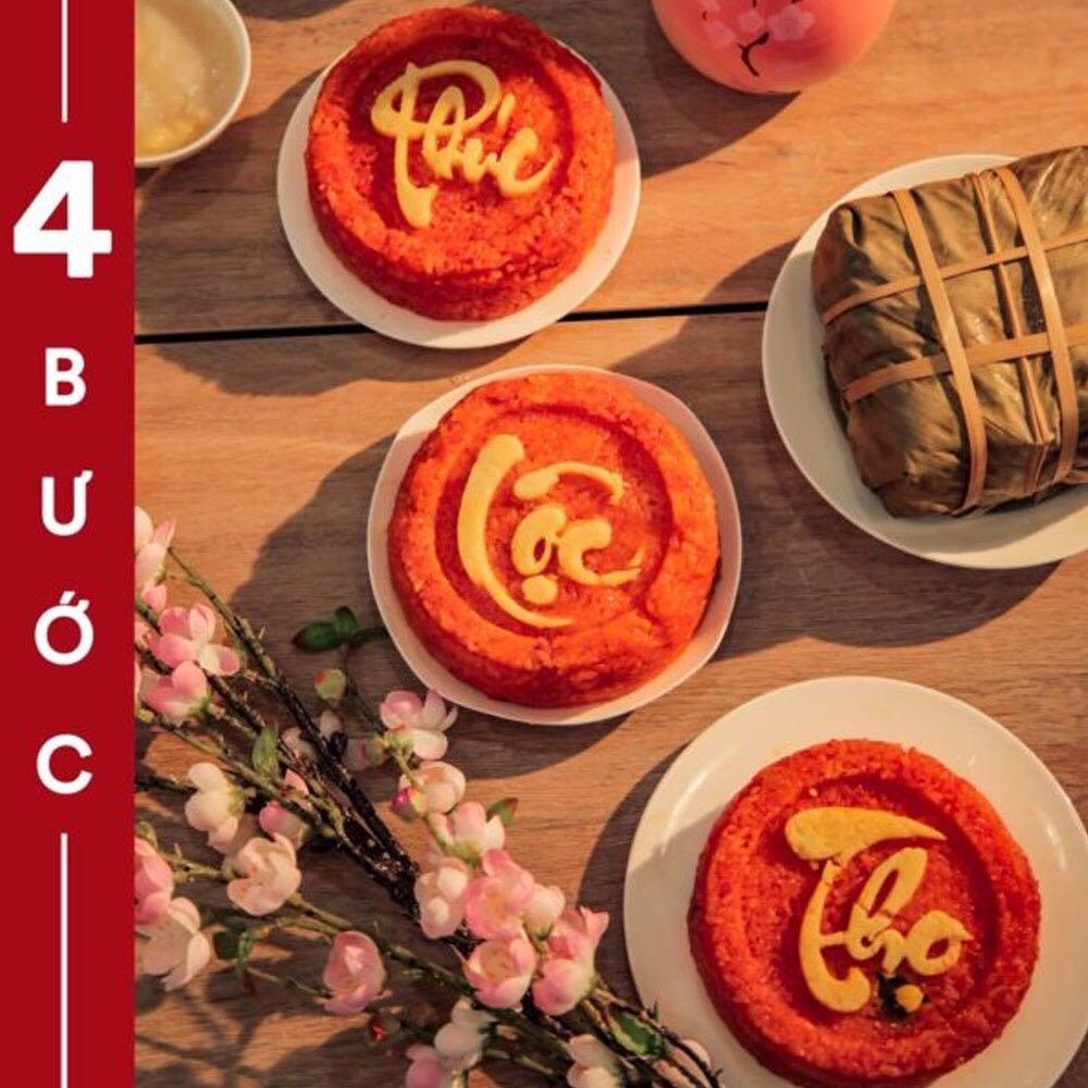 Bộ khuôn xôi tạo hình chữ Phúc Lộc Thọ, khuôn đóng sôi sắc nét