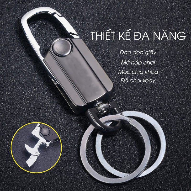 Móc khóa đa năng Spinner, móc chìa khóa ô tô, xe máy mở bia cao cấp thiết kế độc đáo