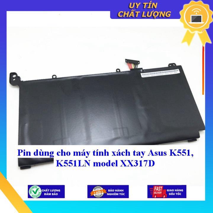 Pin dùng cho máy tính xách tay Asus K551 K551LN model XX317D - Hàng Nhập Khẩu New Seal