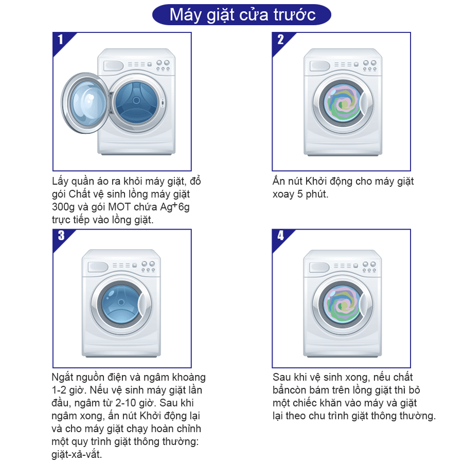 Combo 2 Hộp Chất Làm Sạch Lồng Máy Giặt Ag+ Mao Bao 306g - Tặng 1 Chai Nước Giặt Cao Cấp 86g
