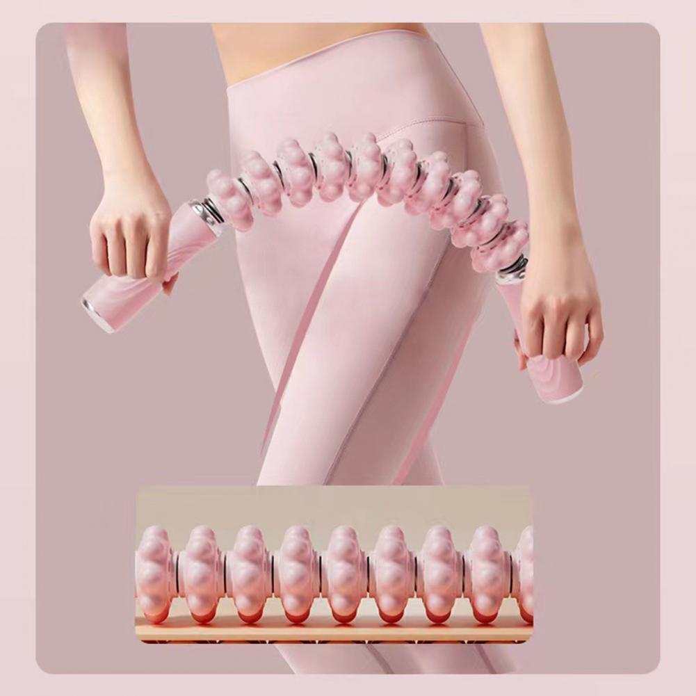 Cuộn dây uốn cong linh hoạt lò xo xoay 360 độ massage yoga yoga di động định hình thiết bị massage massage thiết bị tập thể dục Color: Pink