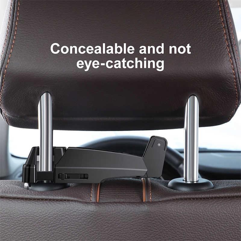 Giá đỡ cho điện thoại gắn sau ghế ô tô Baseus back seat hook mobile phone holder( SUHZ-A01 ) - Hàng Chính Hãng