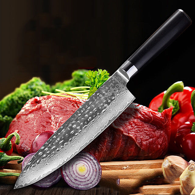 DAO BẾP NHẬT BẢN GYUTO THÉP DAMASCUS MÃ C7DT119