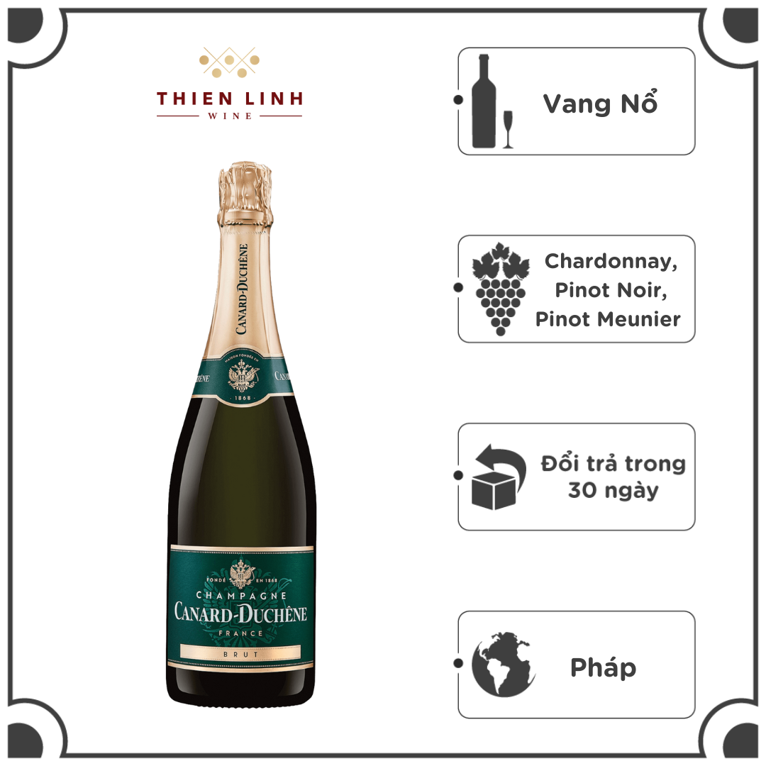 Rượu Vang Nổ Pháp Canard Duchene Brut