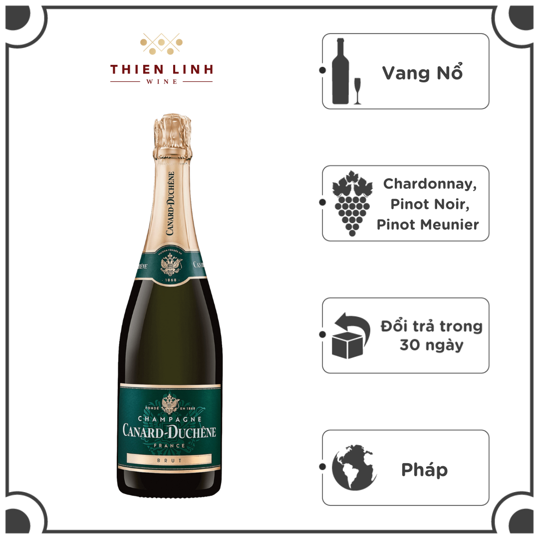 Rượu Vang Nổ Pháp Canard Duchene Brut