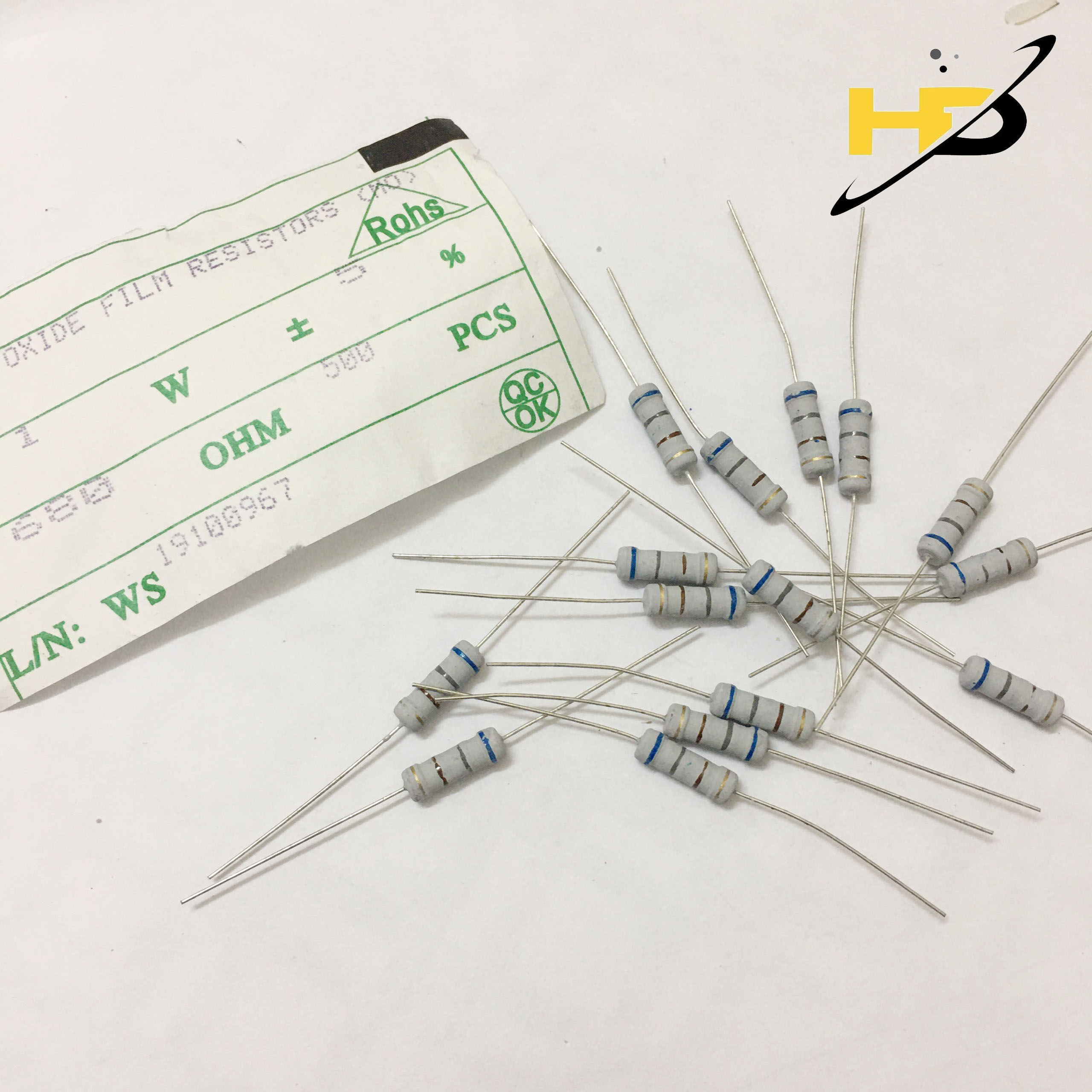 Điện Trở Công Suất 680 Ohm 1W 5% Chân Đồng Mới