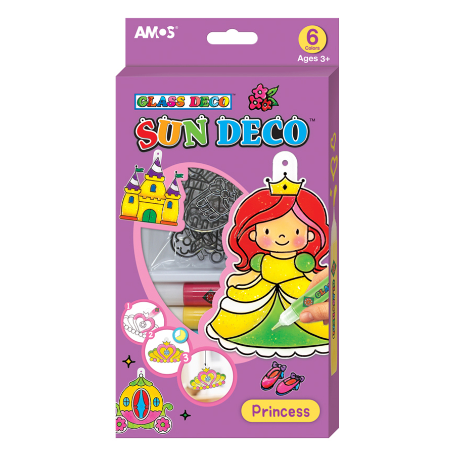 Màu Vẽ Trang Trí Trên Kính Hình Công Chúa Sun Deco Princess AMOS ASD-P (6 Màu)