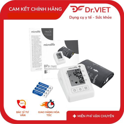 Máy đo huyết áp bắp tay Microlife B1 Classic - Giải pháp theo dõi huyết áp tại nhà tiện lợi!