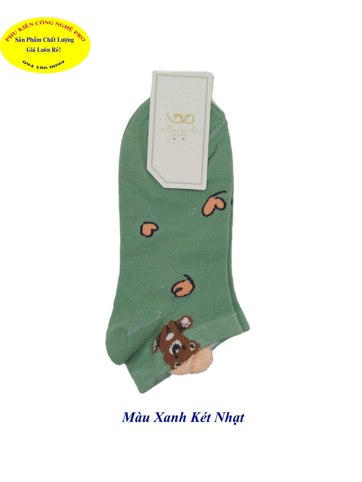 Tất Vớ nữ Kiểu cổ thấp Voyo Cotton Socks Voyo.best In hình bất kỳ Chất liệu thun cotton co giãn, Bảo vệ đôi chân