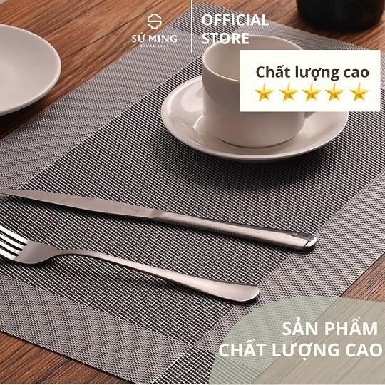 Tấm lót bàn ăn, thảm set up cao cấp placemat hình chữ nhật