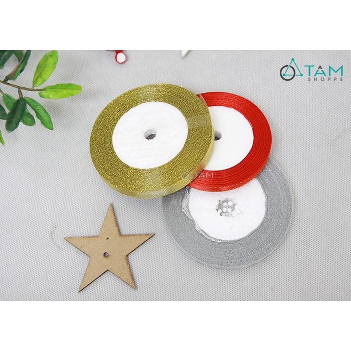 Cuộn ruy băng vải đơn màu bản 1cm dài 16m PK-RB-02