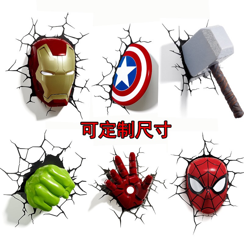 Decal, miếng dán, Sticker Dán Xe Hơi Hình Siêu Anh Hùng 3d cho ô tô, xe máy....
