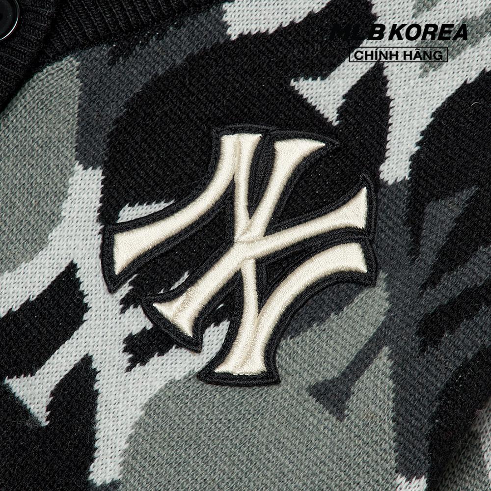 MLB - Áo khoác cardigan nữ Argyle Monogram Crop 3FKCY0124