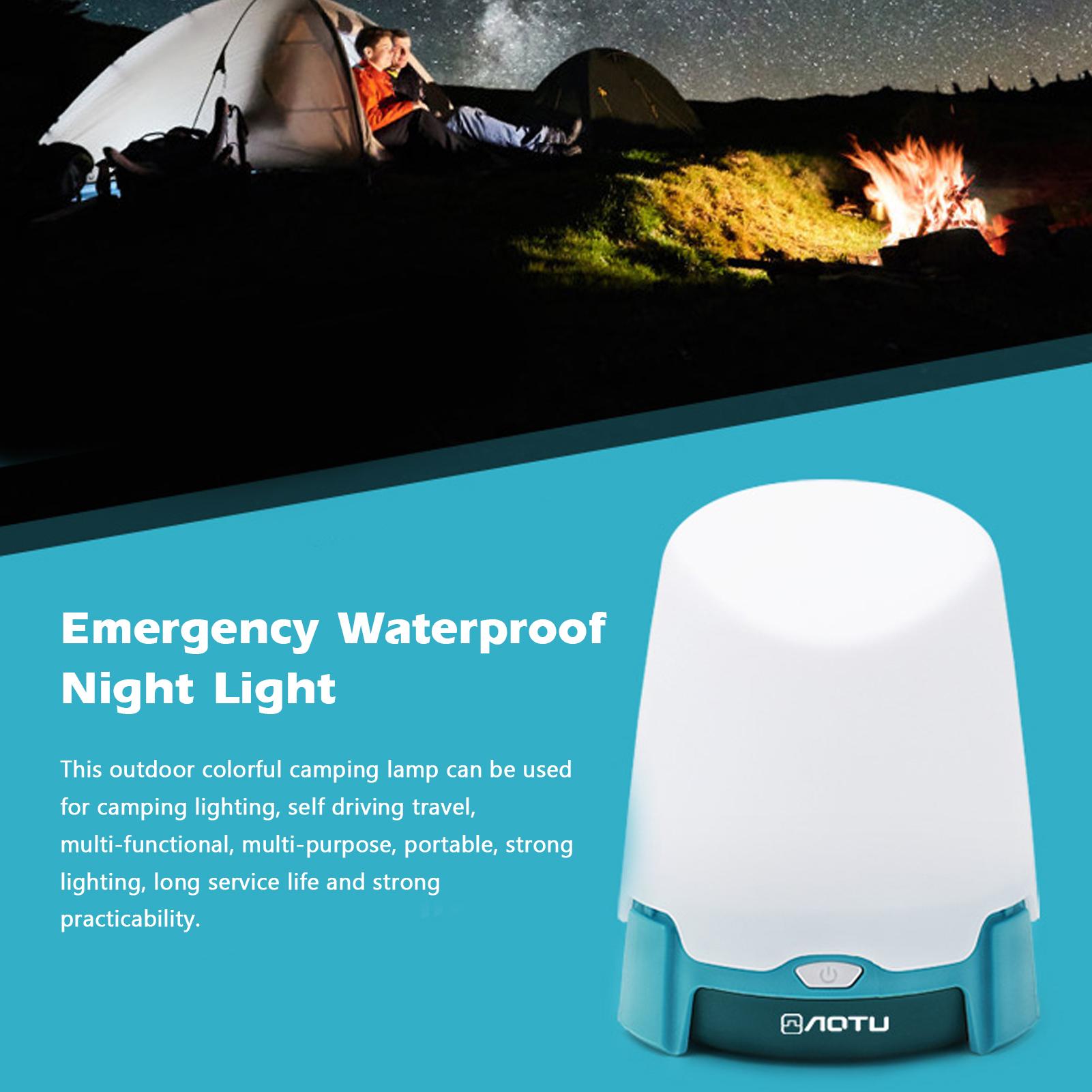 Đèn cắm trại ngoài trời nhiều màu sắc có thể được sử dụng để chiếu sáng cắm trại, dã ngoại