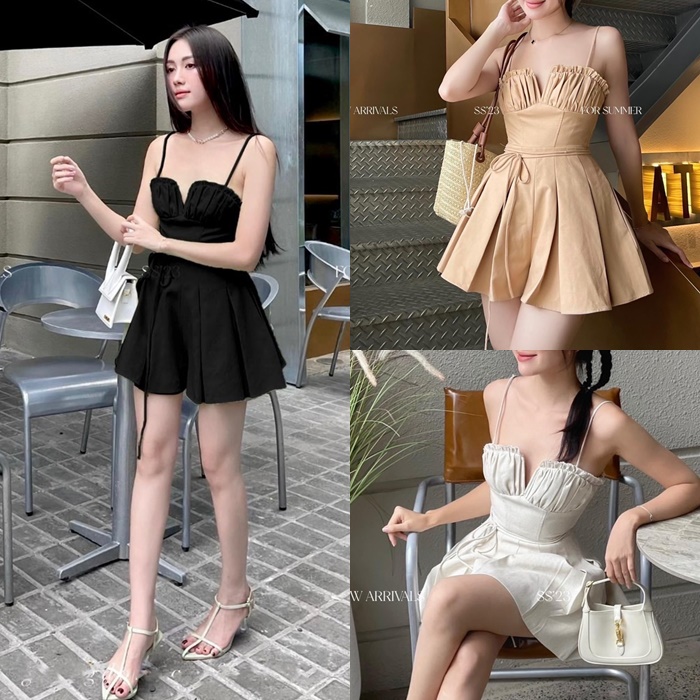 MỚI Jumpsuit giả váy xu hướng thời trang hiện đại  Snlinen