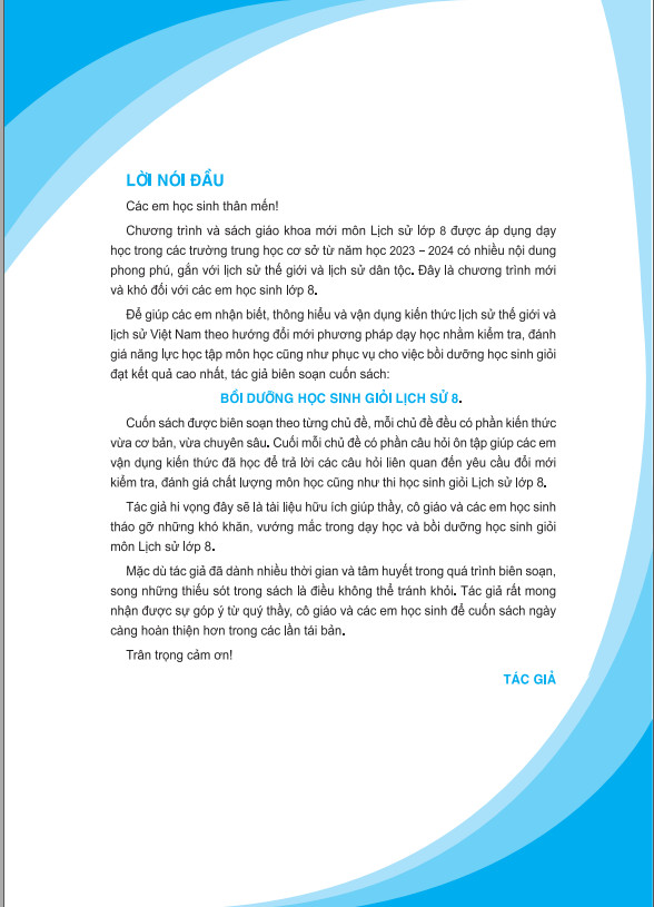 Sách - Bồi Dưỡng Học Sinh Giỏi Lịch Sử 8 (Theo chương trình GDPT mới) - ndbooks