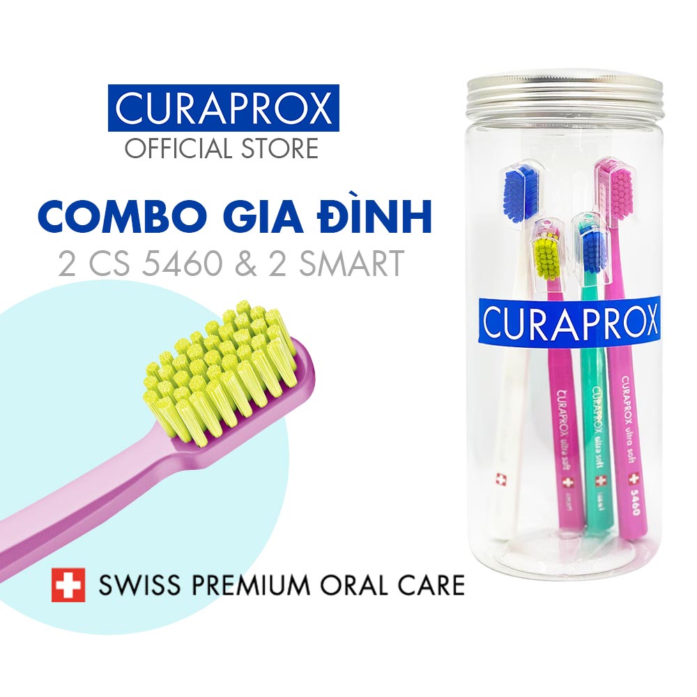 Hộp bàn chải răng Curaprox cho gia đình