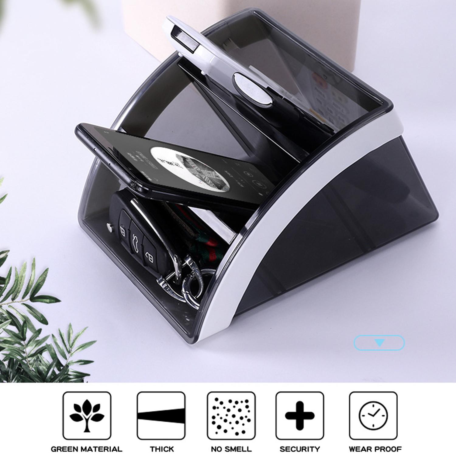 Hộp 3 ngăn đa chức năng dùng để đỡ điều khiển từ xa, chìa khóa, bút,..