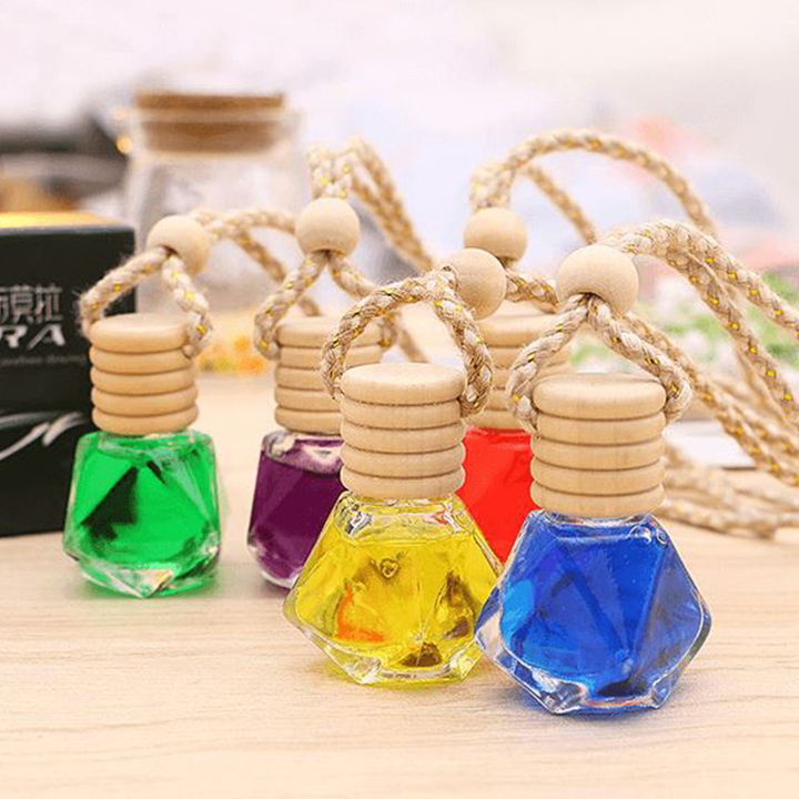 Tinh Dầu Thơm Treo Xe Ô Tô 6 Mùi Hương Khác Nhau, Dạng Lọ 7ml Khuếch Tán Tinh Dầu Treo Cho Xe Ô Tô, Treo Phòng, Treo Tủ Quần Áo Vàng Chanh, Đỏ Nhài, Tím Oải Hương, Xanh Đại Dương, Xanh Lá Nước Hoa Nam, Hồng Hương Mộc