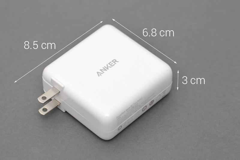 Adapter sạc 2 cổng USB Type C PD 60W Anker PowerPort Atom III A2322 Trắng - Hàng chính hãng