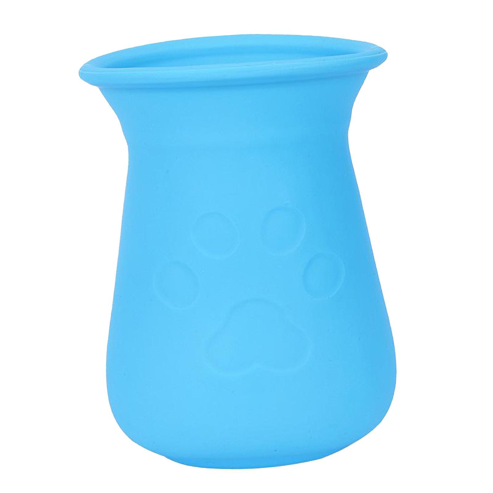 Dog Paw Cleaner Soft Silicone Puppy Cats Paw Washer Foot Clean Cup Blue