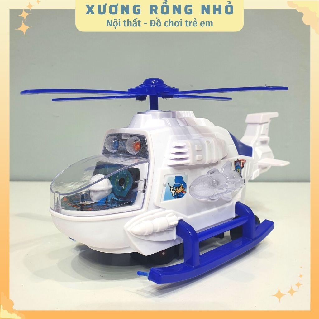 Đồ chơi máy bay trực thăng chạy pin có âm thanh và ánh sáng di chuyển linh hoạt cực hay cho bé yêu