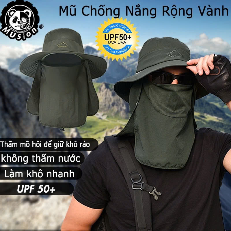 Mũ Nón Lưỡi Trai Chống Nắng Tia UV Cho Nam Nữ Unisex Phong Cách Phù Hợp Mọi Lứa Tuổi Chất Liệu Vải Kaki Cao Cấp Có Thể Điều Chỉnh Trùm Đầu Khẩu Trang Đẹp Đi Chơi Phượt Đánh Golf Du Lịch Dã Ngoại Làm Vườn Văn Phòng