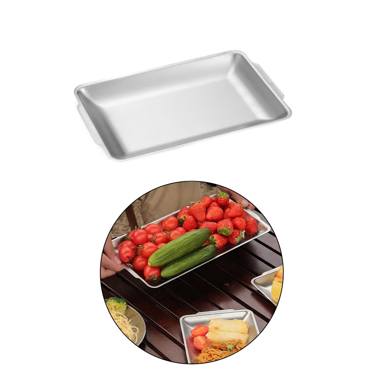 Stainless Steel Serving Tray Snack Food Container for Hotel Restaurant