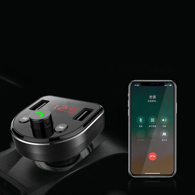 Củ Sạc Nhanh Kiêm Máy Nghe Nhạc Mp3 Đầu USB Bluetooth 5.0 Đa Năng Chất Lượng Cao Cho Xe Hơi