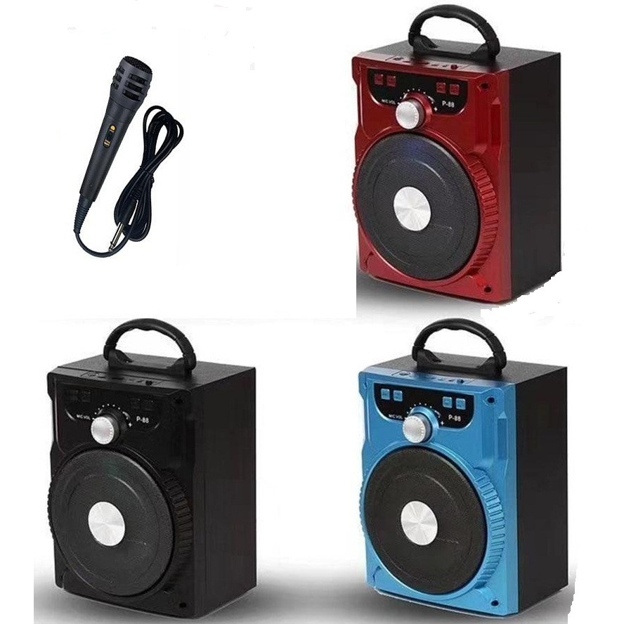 Loa Ruizu Bluetooth P-88  - Tặng Kèm Mic - Hàng chính hãng