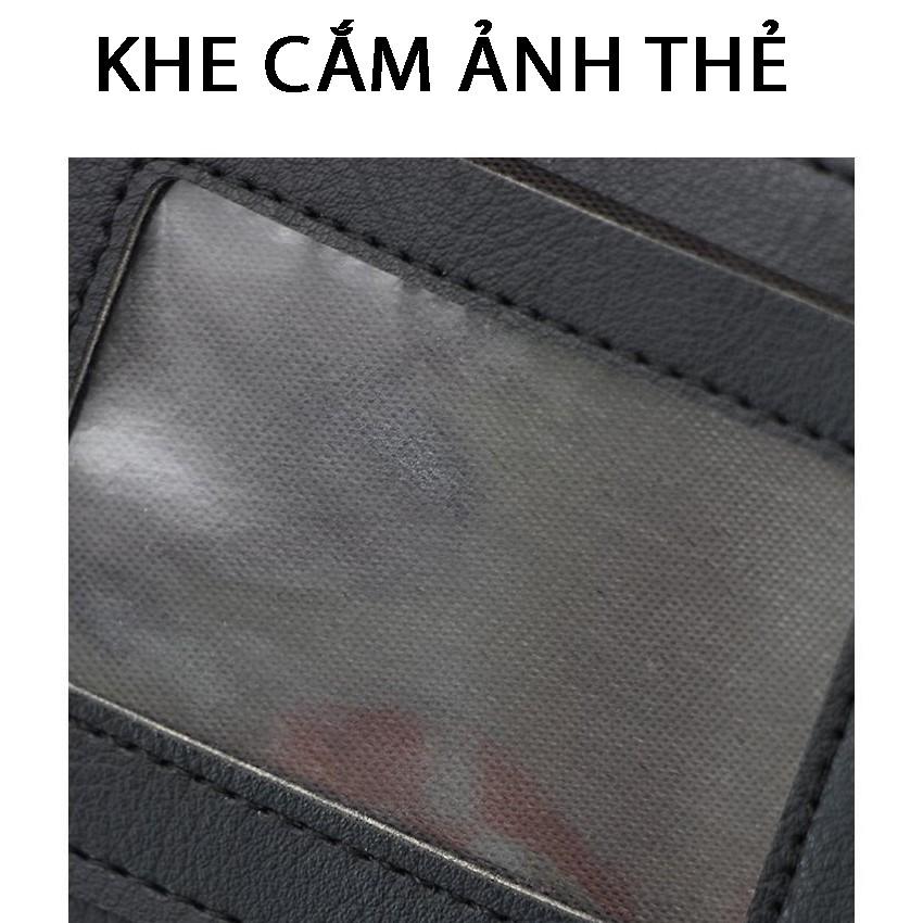 Ví nam cao cấp Bóp da PU uốn nén đàn hồi bền chứa tiền thẻ căn cước ATM-Tuxa store