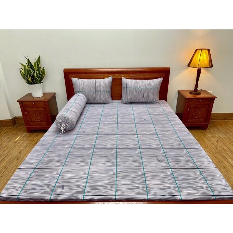 SALE TỐT mẫu DRAP THUN LẠNH HÀN QUỐC 4 món đủ size 1m-1m8x2m nệm 3-17cm
