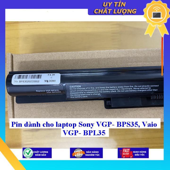Pin dùng cho laptop Sony VGP- BPS35 Vaio VGP- BPL35 - Hàng Nhập Khẩu MIBAT626