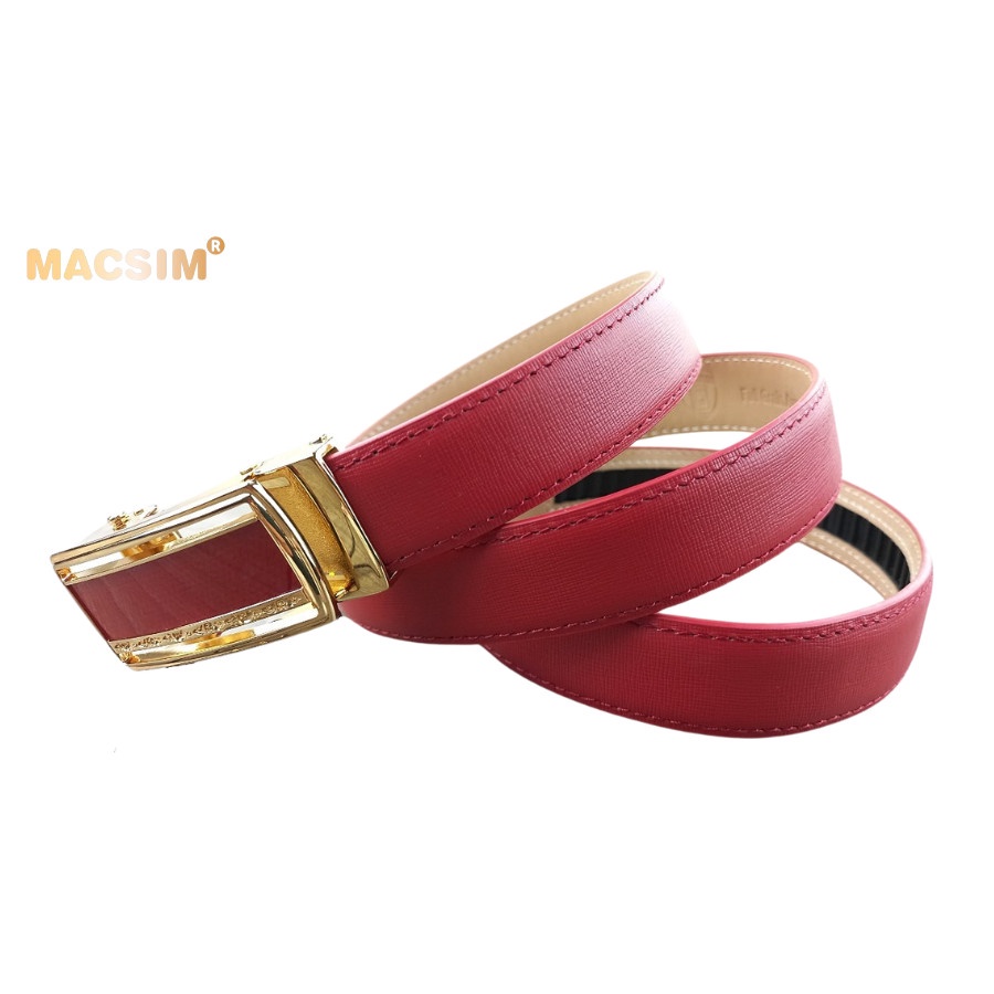 Thắt lưng nữ da thật cao cấp nhãn hiệu Macsim MS006